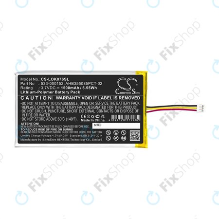 Baterie pentru Logitech G913, G913 TKL, G915, G915TKL, 1500mAh, Li-Pol, 3.7V, 533-000152, HQ