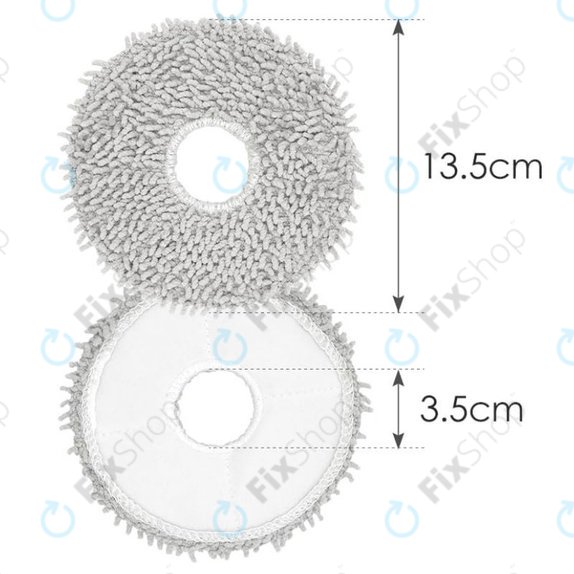Mop, 2 buc., Antibacterian pentru Ecovacs Deebot T-series, X-series