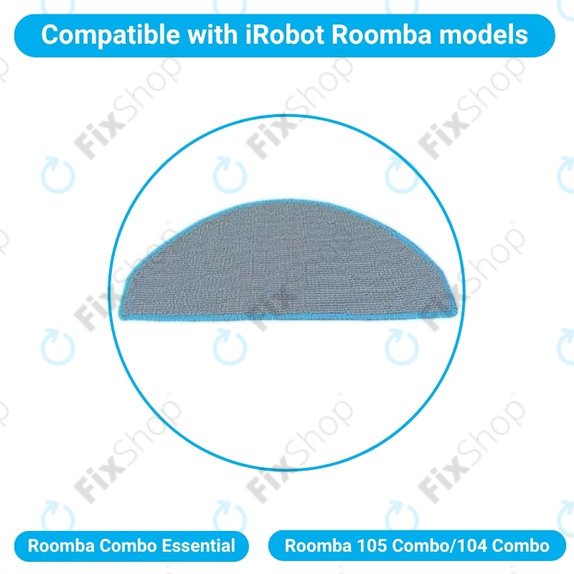 Mop, 2 buc. pentru iRobot Roomba Combo Essential, Roomba 105 Combo, 104 Combo