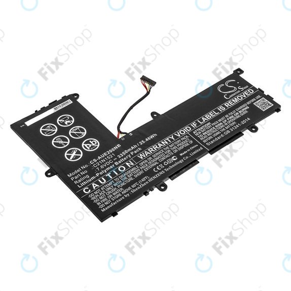 Baterie pentru Asus VivoBook E200, L200, Eeebook X206, 3350mAh, Li-Pol, 7.6V, C21N1521, HQ
