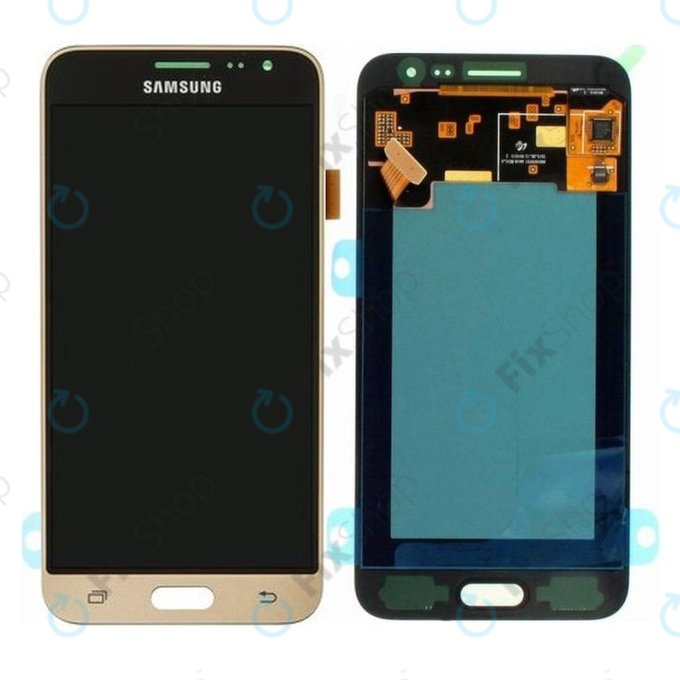 Samsung Galaxy J3 J320F (2016) - Ecran LCD + Sticlă Tactilă (Gold) - GH97-18414B, GH97-18748B Genuine Service Pack