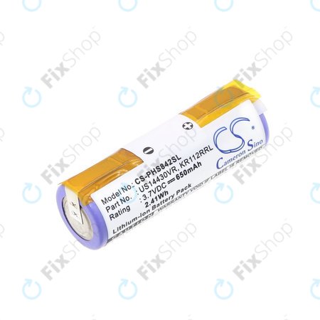 Baterie pentru Philips HS8420, 650mAh, Li-Ion, 3.7V, US14430VR, KR112RRL, HQ