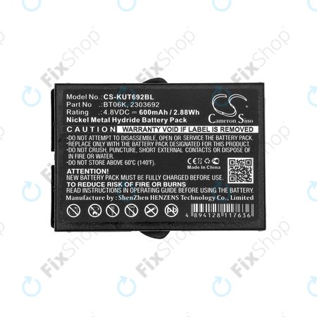 Baterie pentru Ikusi T70, TM70, 600mAh, Ni-MH, 4.8V, BT06K, HQ