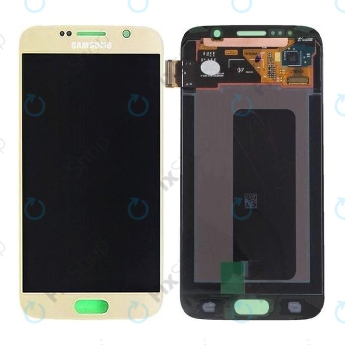 Samsung Galaxy S6 G920F - Ecran LCD + Sticlă Tactilă (Gold Platinum) - GH97-17260C Genuine Service Pack