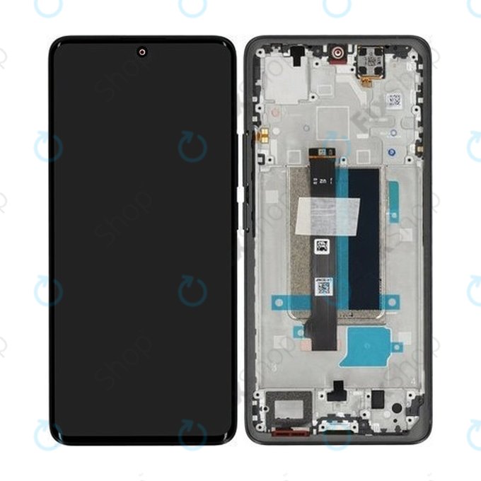 Xiaomi Redmi Note 13 Pro+ 23090RA98C - Ecran LCD + Sticlă Tactilă + Ramă (Midnight Black) - 560002N16U00 Genuine Service Pack