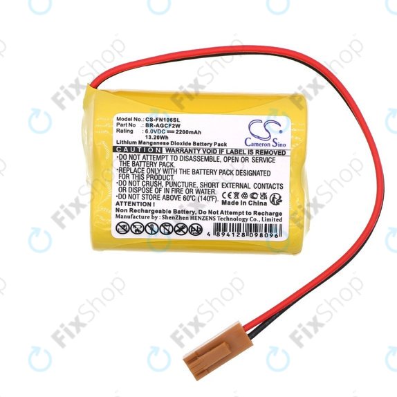Baterie pentru Beta iSV Amplifier, 2200mAh, Li-MnO2, 6V, BR-AGCF2W, HQ