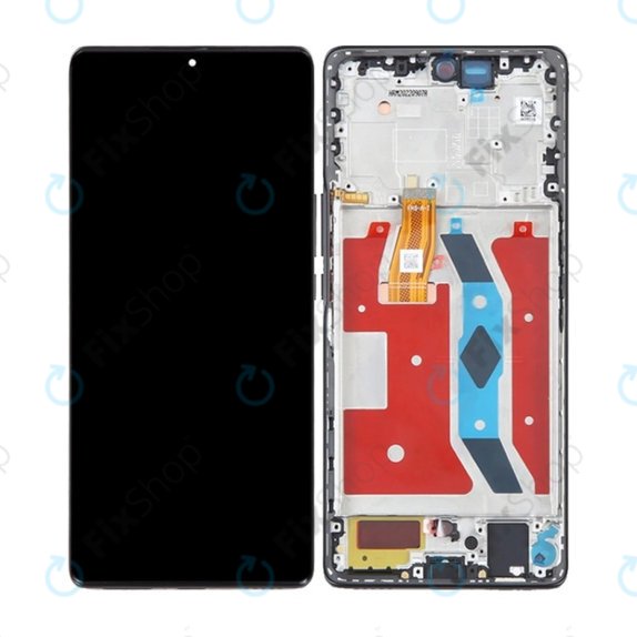 Honor Magic5 Lite RMO-NX3 - Ecran LCD + Sticlă Tactilă + Ramă (Midnight Black) OLED