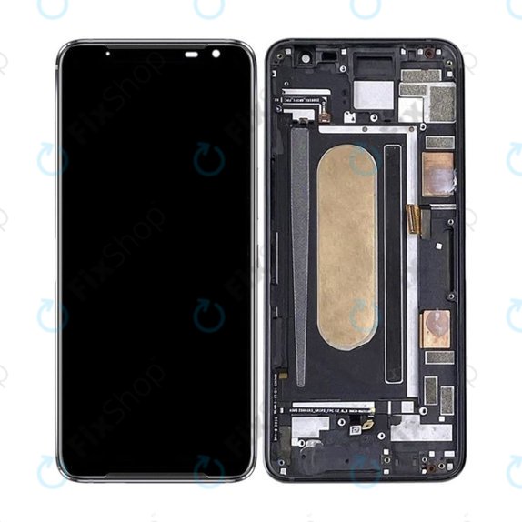 Asus ROG Phone 3 ZS661KS - Ecran LCD + Sticlă Tactilă + Ramă (Black Glare) OLED