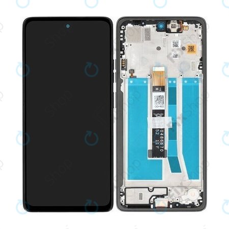 Motorola Moto G75 5G - Ecran LCD + Sticlă Tactilă + Ramă (Charcoal Grey) - 5D68C29066 Genuine Service Pack