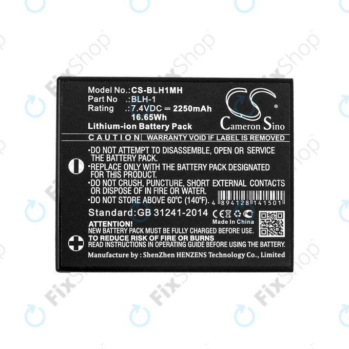 Baterie pentru Olympus E-M1, 2250mAh, Li-Ion, 7.4V, BLH-1, HQ