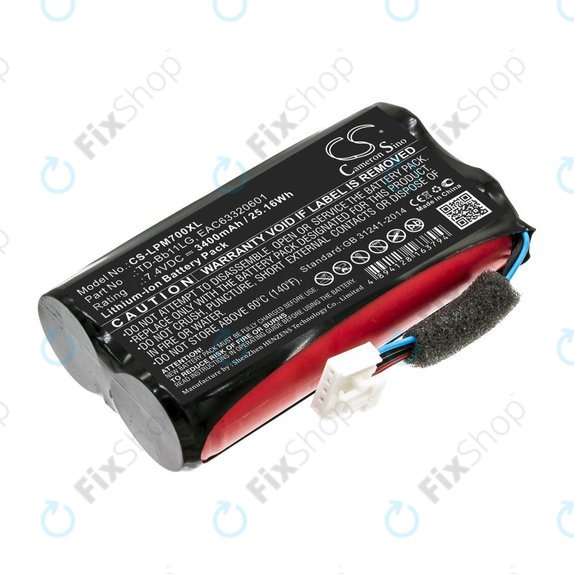 Baterie pentru LG Music Flow P7, Xboom Go PK7, 3400mAh, Li-Ion, 7.4V, TD-Bb11LG, HQ
