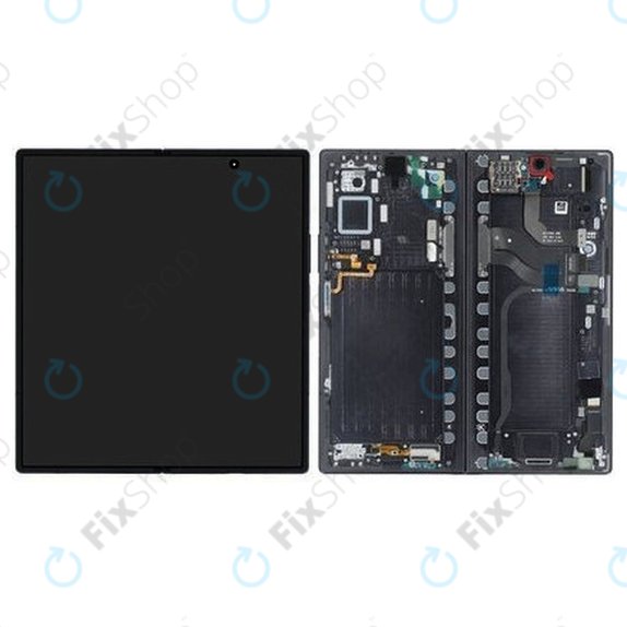 Samsung Galaxy Z Fold 7 F966B - Ecran LCD + Sticlă Tactilă + Ramă (Jetblack) OLED