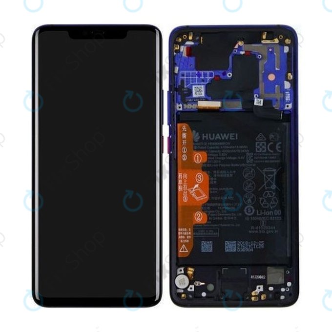 Huawei Mate 20 Pro - Ecran LCD + Sticlă Tactilă + Ramă + Baterie (Twilight) - 02352GGC Genuine Service Pack