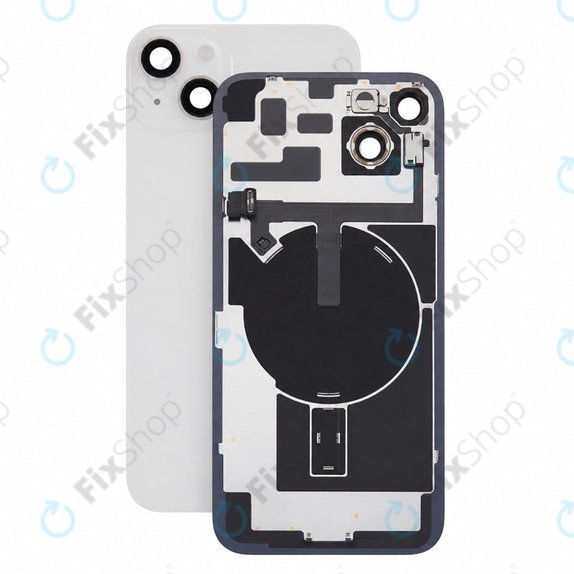 Sticlă carcasă spate pentru iPhone 14 Plus, Starlight, Pulled A