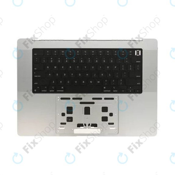Ramă superioară tastatură pentru MacBook Pro 16" A2780 (2023), cu tastatură US și baterie, Silver, 661-32190, Genuine Apple