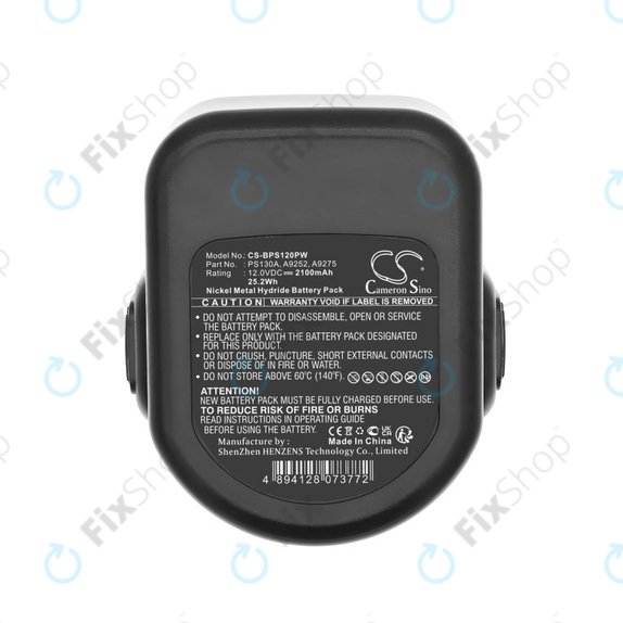 Baterie pentru Black & Decker Cd1202, 2100mAh, Ni-MH, 12V, PS130A, HQ