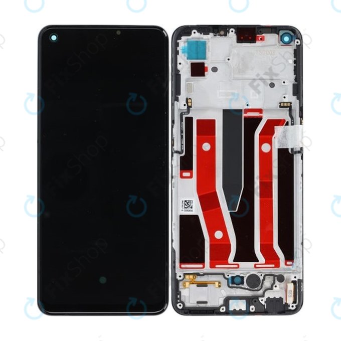 Oppo A94 5G - Ecran LCD + Sticlă tactilă + Ramă (Black) - O-4907425 Genuine Service Pack