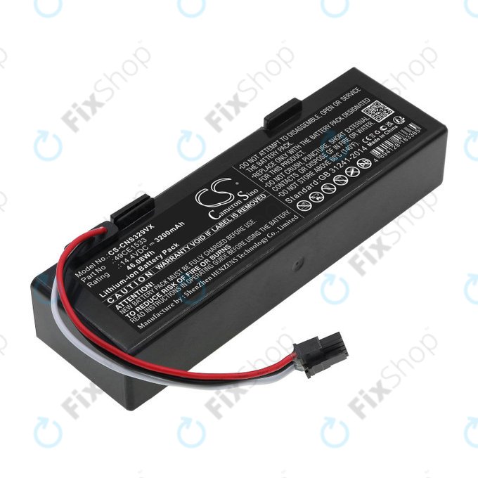 Baterie pentru ETA Navaggio 2228, Cecotec Conga 3290, 3490, 3890, 3200mAh, Li-Ion, 14.4V, 49CE1533, HQ