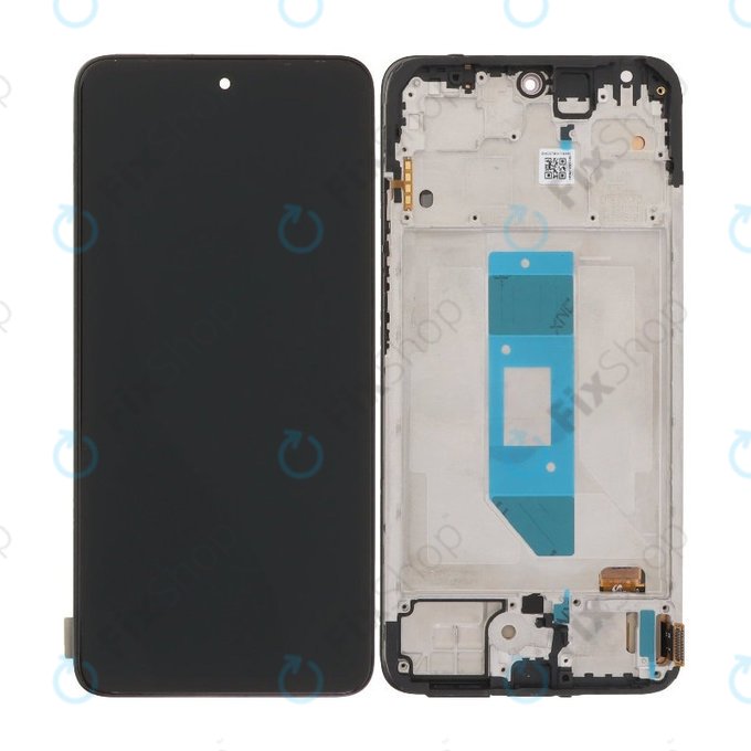 Ecran OLED pentru Xiaomi Redmi Note 14 4G, Black, Sticlă tactilă cu ramă