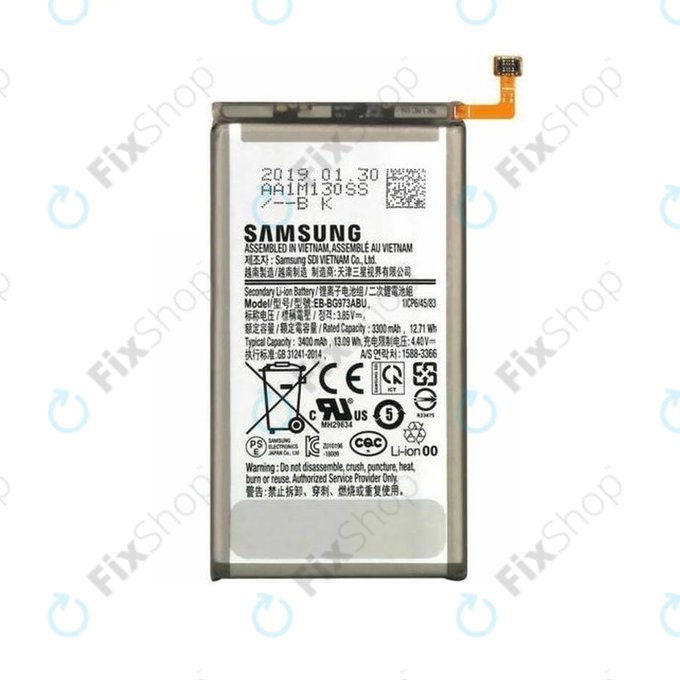 Samsung Galaxy S10 G973F - Baterie EB-BG973ABU 3400mAh - GH82-18826A Genuine Service Pack