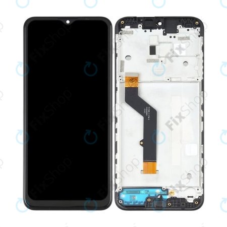 Motorola Moto E7 Plus XT2081 - Ecran LCD + Sticlă Tactilă + Ramă (Black) TFT