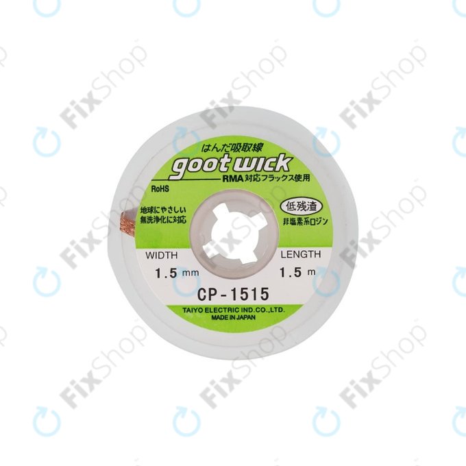 Goot CP-1515 - Cablu de Aspirație Staniu - 1.5mm