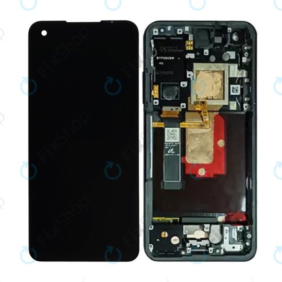 Asus Zenfone 10 - Ecran LCD + Sticlă Tactilă + Ramă (Midnight Black) OLED