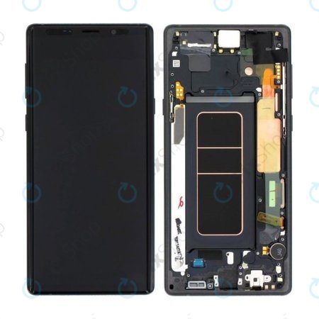 Samsung Galaxy Note 9 N960U - Ecran LCD + Sticlă Tactilă + Ramă (Midnight Black) - GH97-22269A, GH97-23737A, GH97-22270A Genuine Service Pack