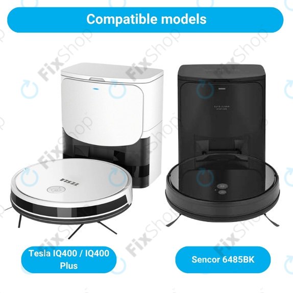 Set de piese de schimb pentru Tesla IQ400, IQ400 Plus, Sencor 6485BK (2x Perie principală, 4x Filter, 8x Perie laterală)