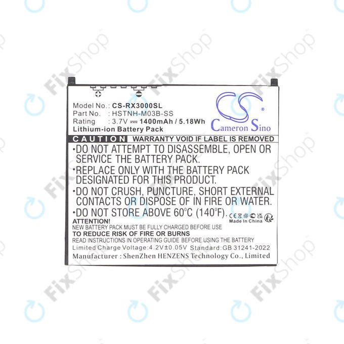 Baterie pentru HP Compaq iPAQ rx3000, rx3115, rx3700, hx2110, hx2790, 1400mAh, Li-Ion, 3.7V, HSTNH-M03B-SS, HQ
