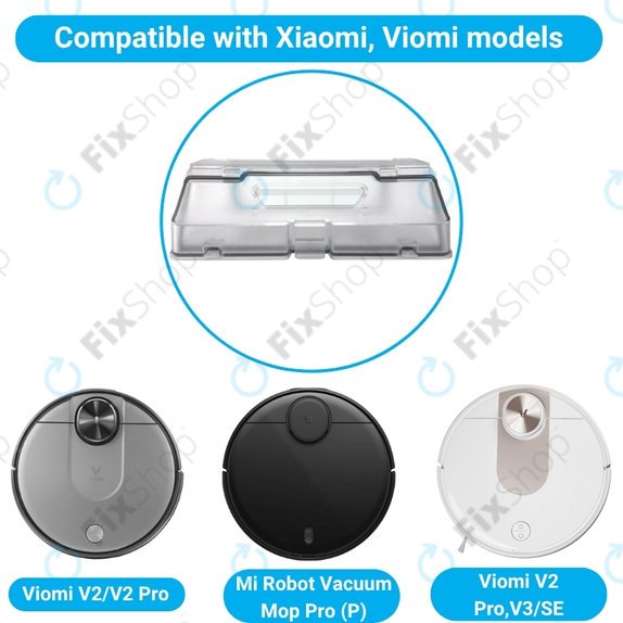 Xiaomi Mi Robot Vacuum Mop Pro (P), Viomi V2 Pro, V3, SE - Tavă pentru praf