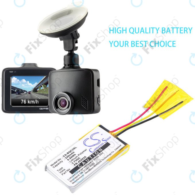 Baterie pentru Bose QC20, 240mAh, Li-Pol, 3.7V, PR-452035, HQ