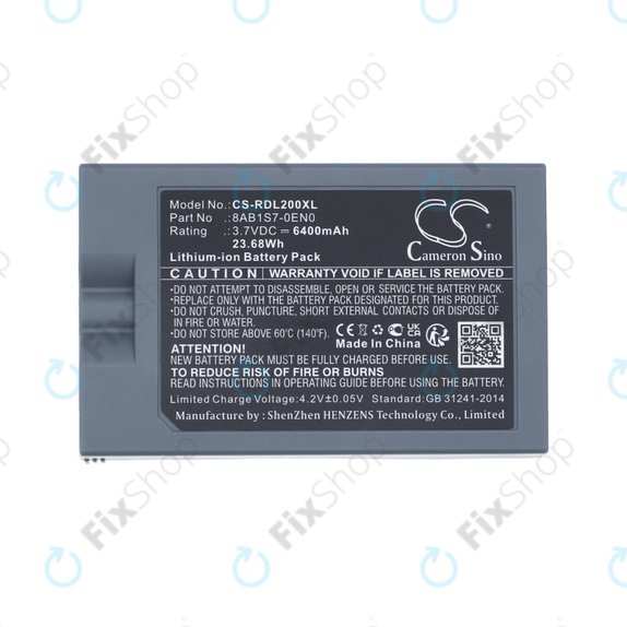 Baterie pentru Ring Video Doorbell 2, 3, 4, 6400mAh, Li-Ion, 3.7V, 8AB1S7-0EN0, HQ