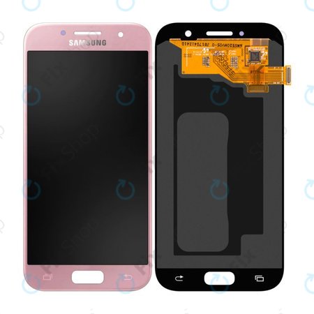 Samsung Galaxy A5 A520F (2017) - Ecran LCD + Sticlă Tactilă (Peach Cloud) - GH97-19733D, GH97-20135D Genuine Service Pack