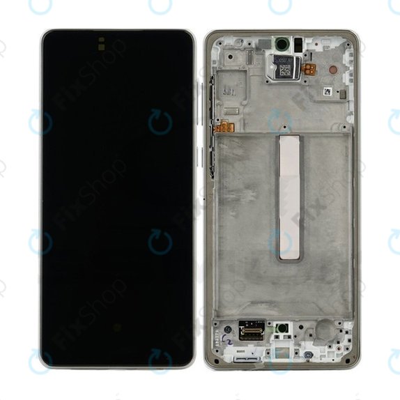 Samsung Galaxy A73 A736 - Ecran LCD + Sticlă Tactilă + Ramă (White) OLED