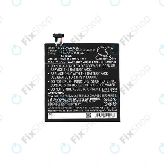 Asus ZenPad 8.0 Z380C (P022) - Baterie C11P1505, 0B200-01660200 3900mAh HQ