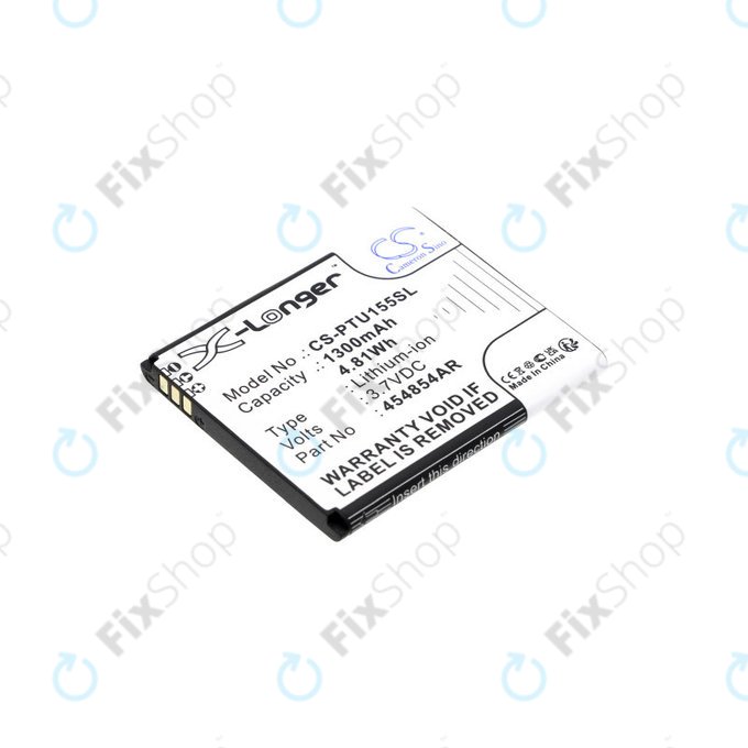 Baterie pentru Panasonic Kx-Tu150, Kx-Tu150exr, 1300mAh, Li-Ion, 3.7V, 454854AR, HQ