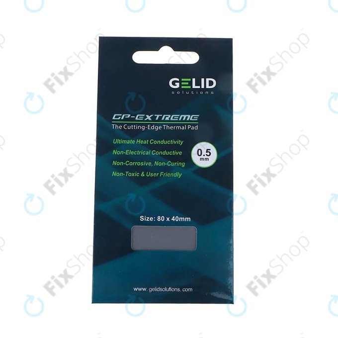 Pad termic GELID GP-Extreme, 12 W/mK, 80 × 40 × 0.5mm