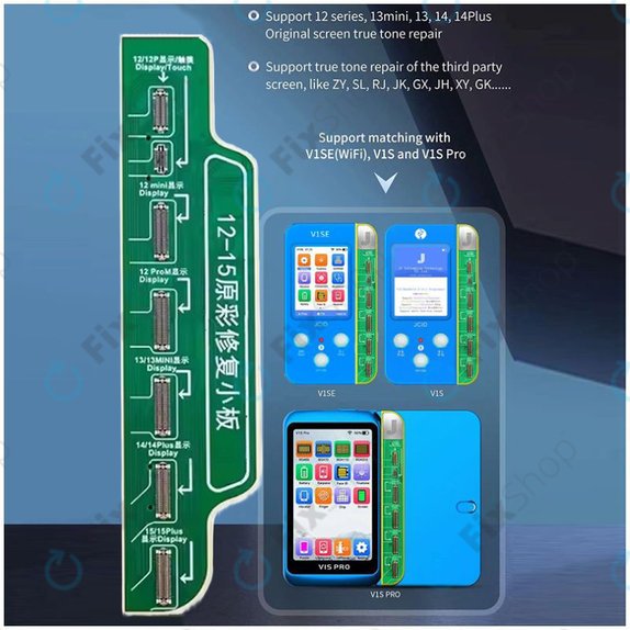 JC V1S, V1SE - Placa LCD pentru iPhone 12-series, 13, 14, 14 Plus,15-series (Latest Version 2023)
