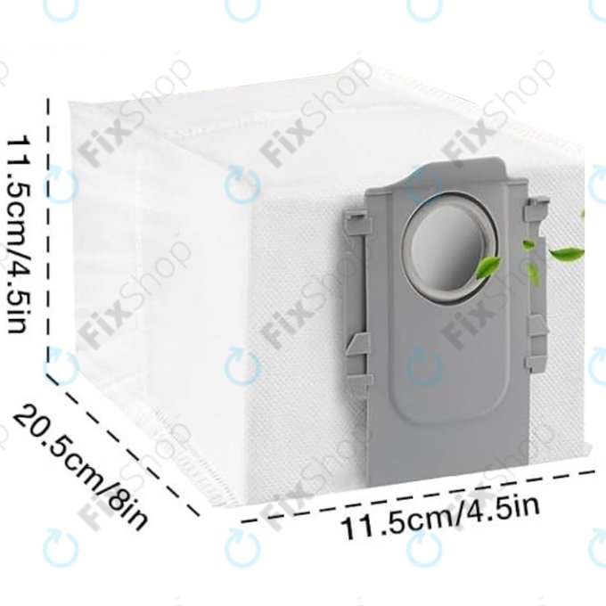 Sac de praf, 3 buc. pentru Xiaomi Roborock Qrevo Curv, Qrevo Edge, S8 MaxV Ultra, S8 Max Ultra, Saros 10, Saros 10R, QV-series