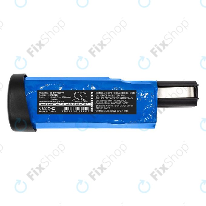 Baterie pentru Shark WV200UK, WV200, WV201, WV205, WV220, Ion W1 Cord, 2500mAh, Li-Ion, 10.8V, XFBT200, HQ