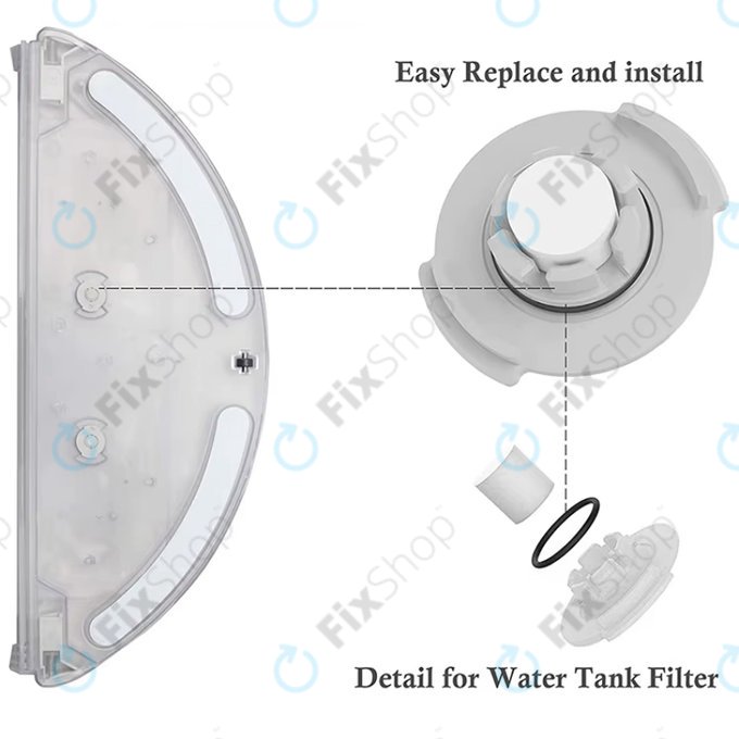 Xiaomi Roborock S5, S6, S6 Pure, Mijia 1S, Xiaowa E2 - Rezervor de apă