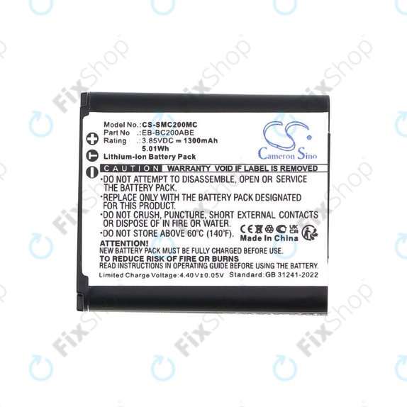 Baterie pentru Samsung Gear 360, 1300mAh, Li-Ion, 3.85V, EB-BC200ABE, HQ