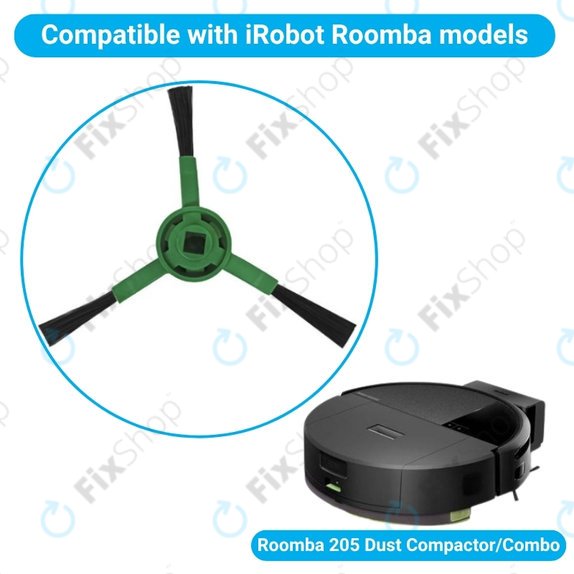 Perie laterală, 2 buc. pentru iRobot Roomba 205 Dust Compactor, Dust Compactor Combo