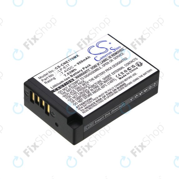 Baterie pentru Canon EOS, 950mAh, Li-Ion, 7.4V, LP-E17, HQ