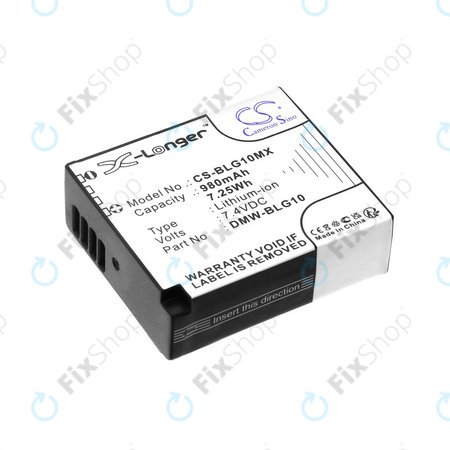 Baterie pentru Leica D-Lux Type 109, Panasonic Lumix DMC-GF3, GX7, LX100, 980mAh, Li-Ion, 7.4V, DMW-BLG10, HQ