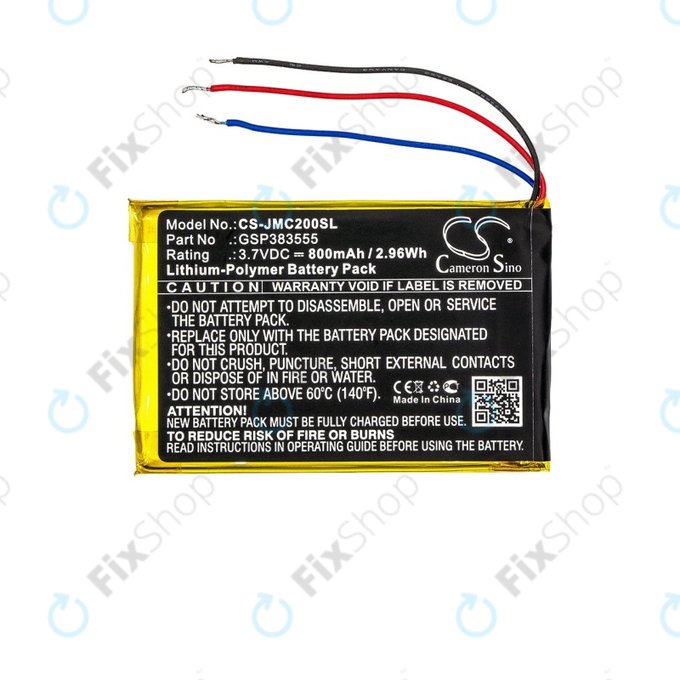 Baterie pentru JBL Clip 2, 800mAh, Li-Pol, 3.7V, GSP383555, HQ