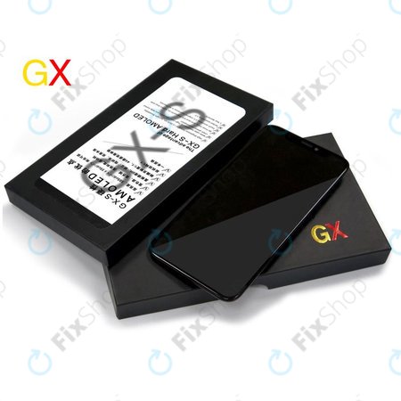 Apple iPhone XS Max - Ecran LCD + Sticlă Tactilă + Ramă Hard OLED FixPremium