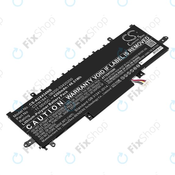 Baterie pentru Asus ZenBook 14, Flip 14, 4200mAh, Li-Pol, 11.55V, C31N1841, HQ