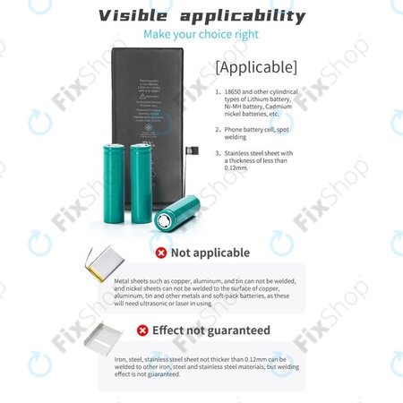 QianLi Macaron - Set micropunct de sudura pentru repararea bateriei Flex (iPhone 11 - 12 Pro Max)